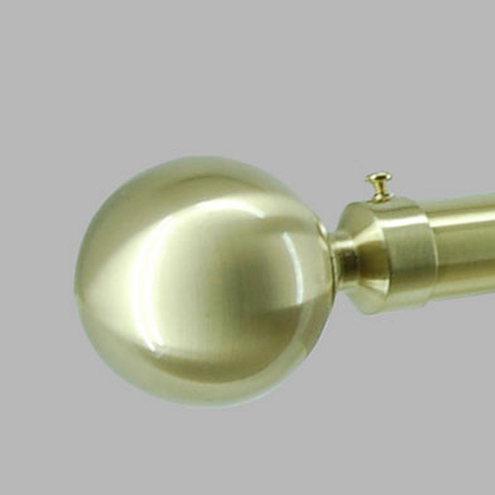 tringle à rideau 28 mm complet design boule couleur laiton