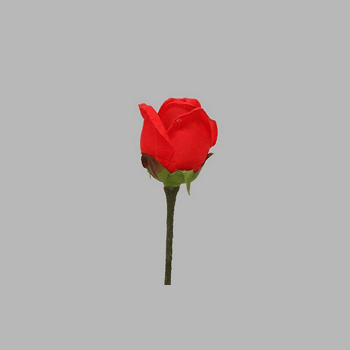 roos van zijde kleur rood lengte 90 cm