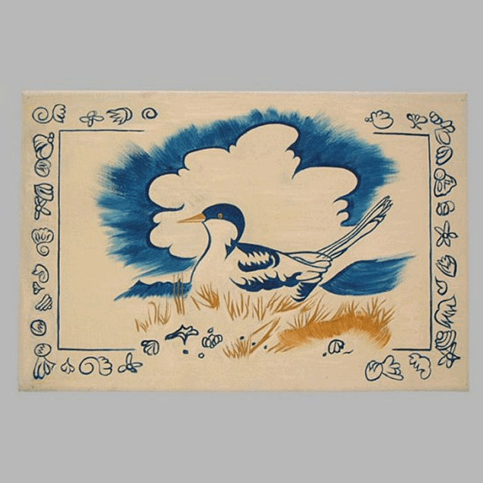 Schilderij canvas Seagull 30 x 45 cm