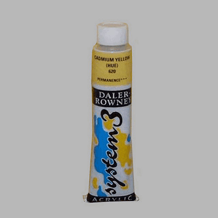 System 3 peinture au pochoir jaune de cadmium contenu 22 ml
