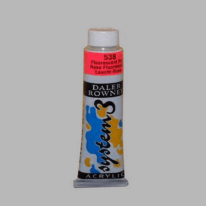 System 3 stencil paint fluorescent pink contents 22 ml