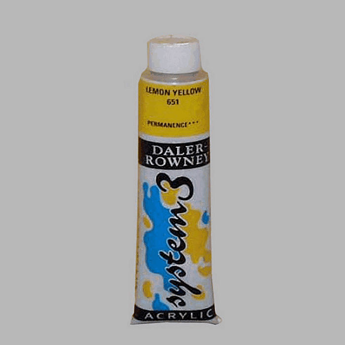 System 3 stencil paint lemon yellow contents 22 ml