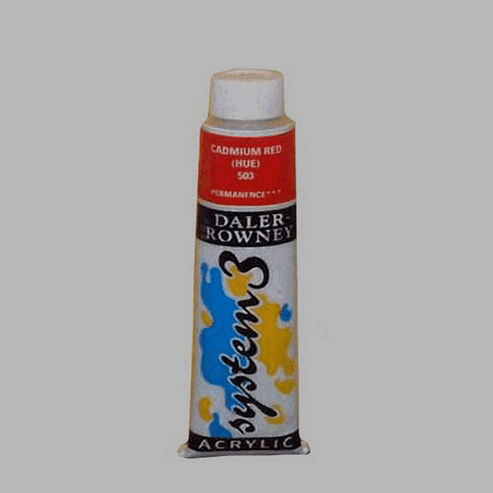 System 3 stencil paint cadmium red contents 22 ml