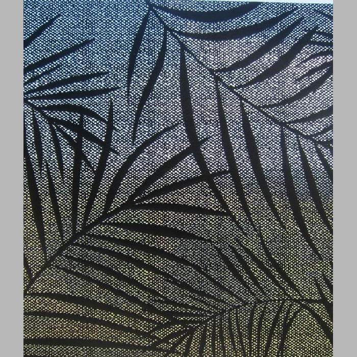 Lineafix statische raamfolie design Palms zwart breedte 46 cm