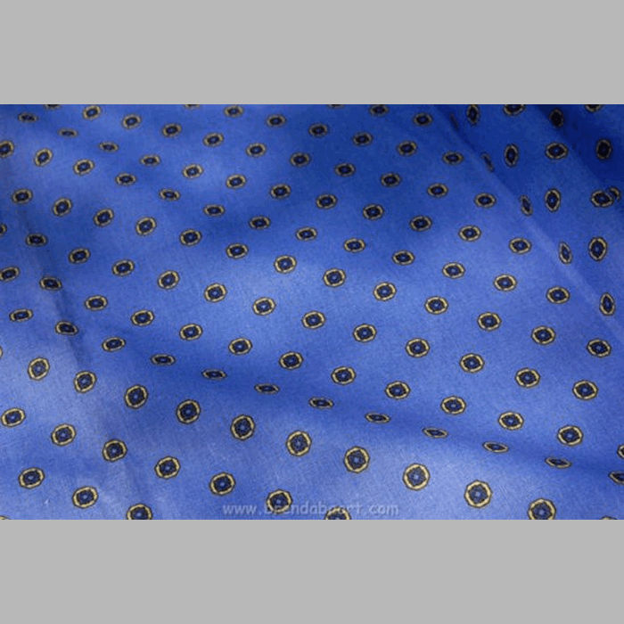 cotton fabric design Provence with dots blue