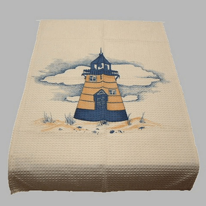 decorative tablecloth Seagull with lighthouse 50 x 80 cm