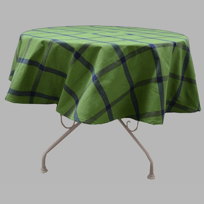 tablecloth round color green 160