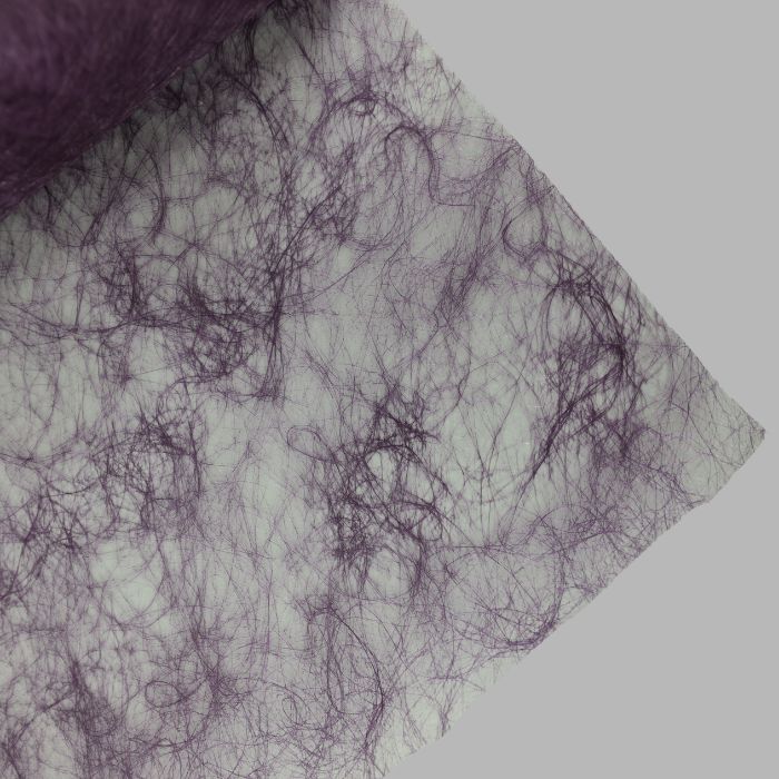 Decorative Aubergine Fiber Polyester - 60cm Perfect for Gift Wrapping and Table Decoration