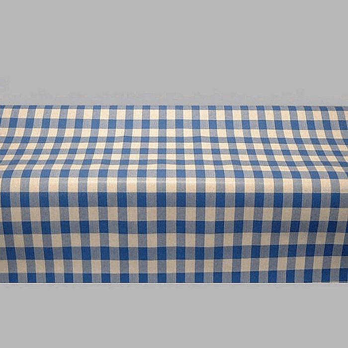 oilcloth coupon design blocks blue white 100 x 140 cm