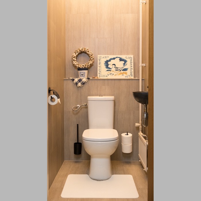 toiletmat creme 65 x 50 cm