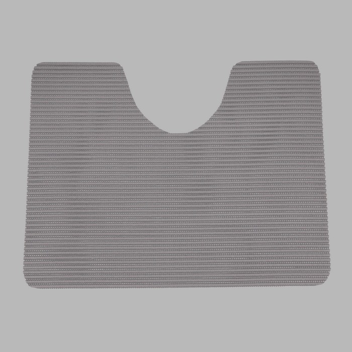 tapis de toilette taupe 65 x 50 cm