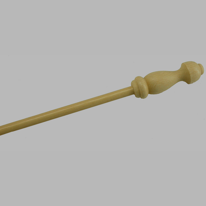 Drapery batons naturel wood length 125 cm with handle