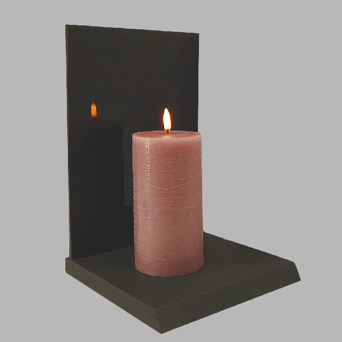 Uyuni LED candle color Shabby Pink 78 mm x 152 mm per piece