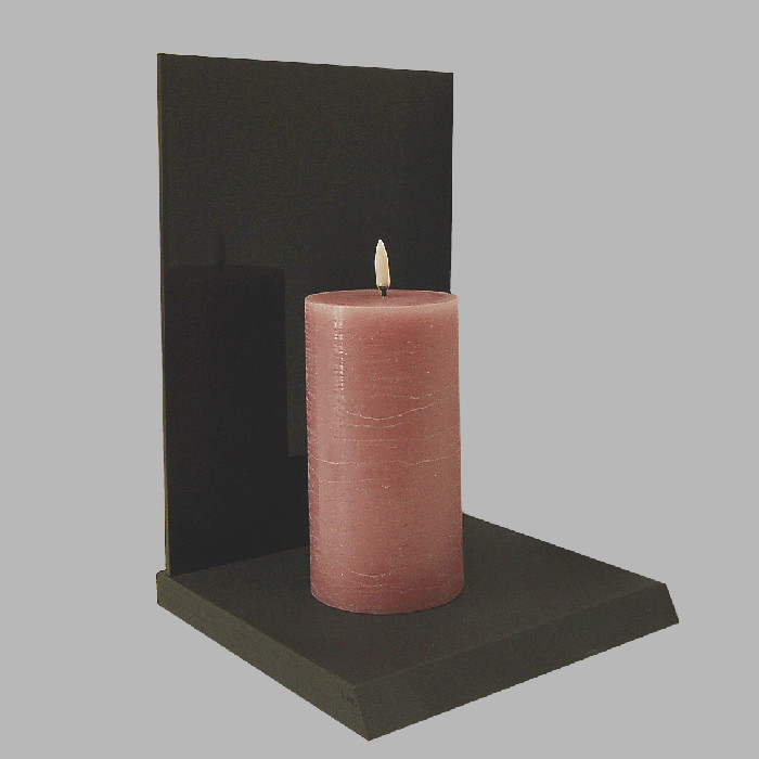 Uyuni LED kaars kleur Shabby Pink 78 mm x 152 mm per stuk