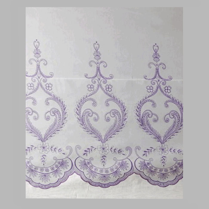 Voile with purple