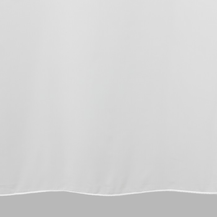 voilage transparent blanc avec plomb différentes hauteurs