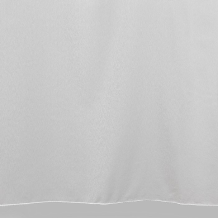 witte glans voile met loodveter hoogte 205 cm