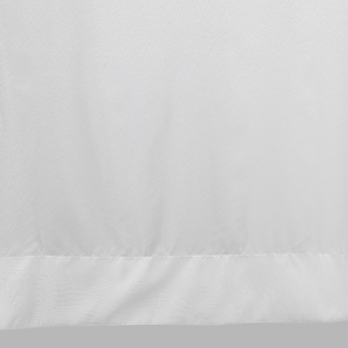 Vitrage witte glans voile met point claire verschillende hoogtes