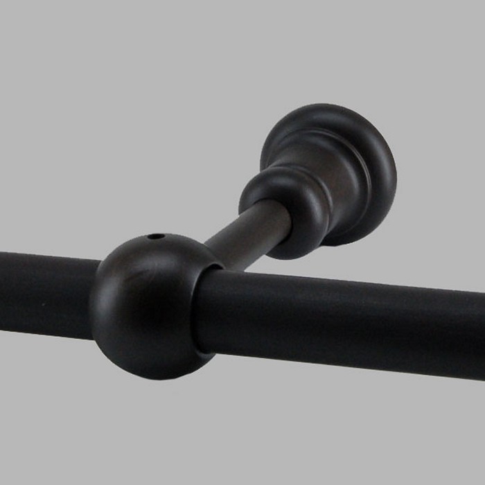 Wall brackets closed Wenge curtain rod 28 mm 1 oiece