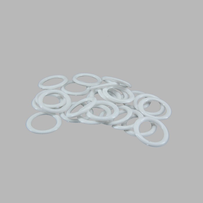 Embrasse plastic ringen wit 1.3 x 18 mm 25 stks