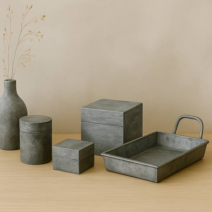 Kit de peinture aspect béton pour petits objets