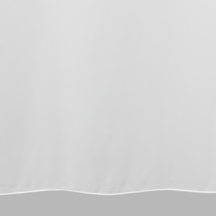Vitrage witte voile met loodveter verschillende hoogtes