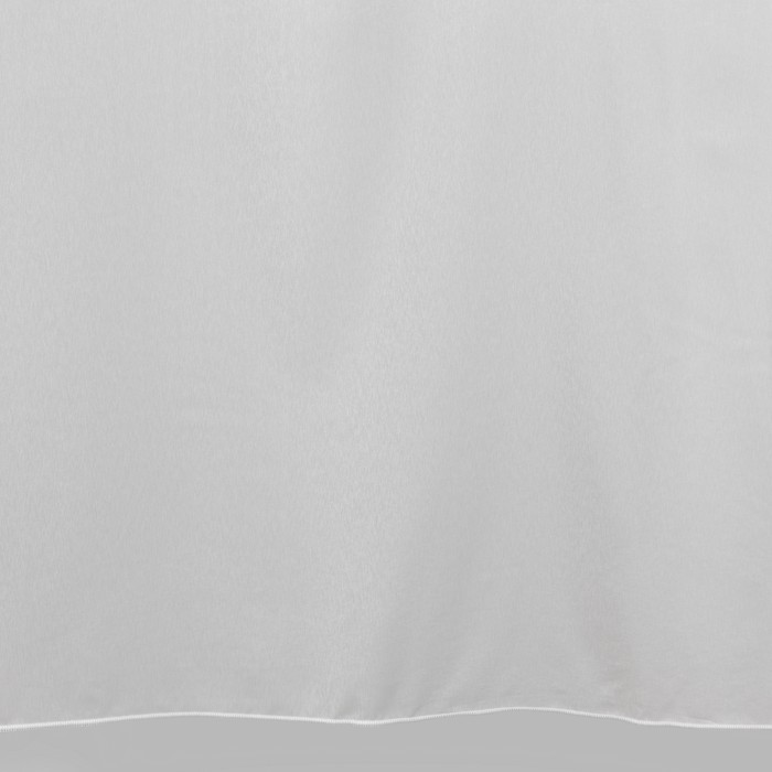 Witte glans voile met loodveter hoogte 205 cm